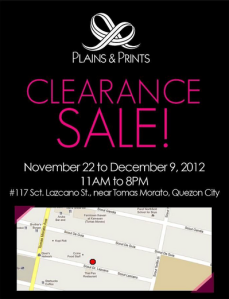 Plains & Prints Clearance Sale